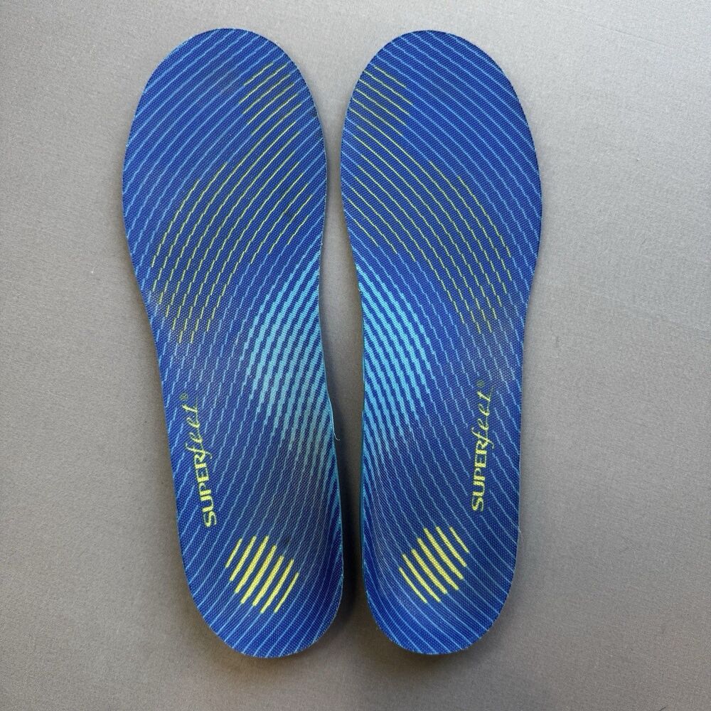 SUPERfeet Run Cushion Support Medium Arch Insoles-Mens 9.5-11 (size E)